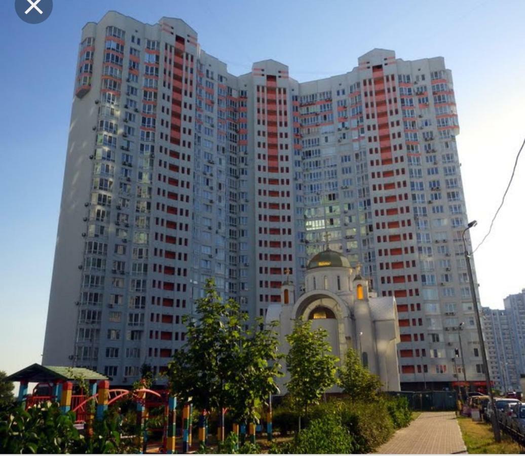 Panoramic View Lux Apartment On Metro Osokorky Kyiv Exterior foto